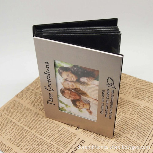 portafoto multiple aluminum 4x6 album